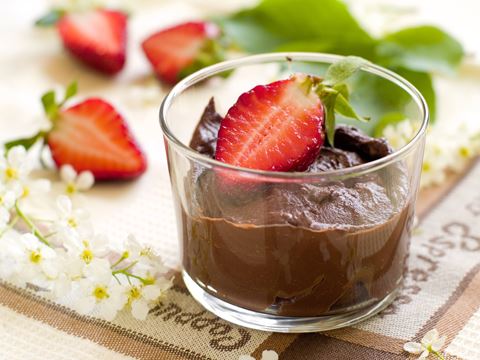 recipe image Chocolate Pots with Strawberries