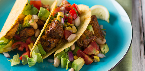 recipe image Τάκος με χοιρινό και μεξικάνικη σαλάτα