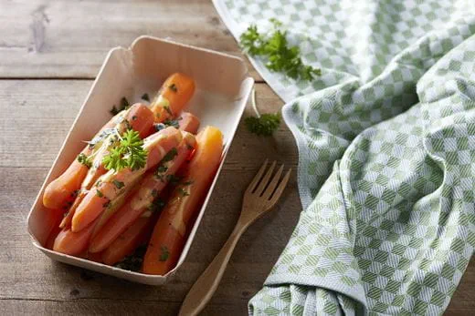 recipe image Καρότα βραστά με σάλτσα μουστάρδας και μέλι