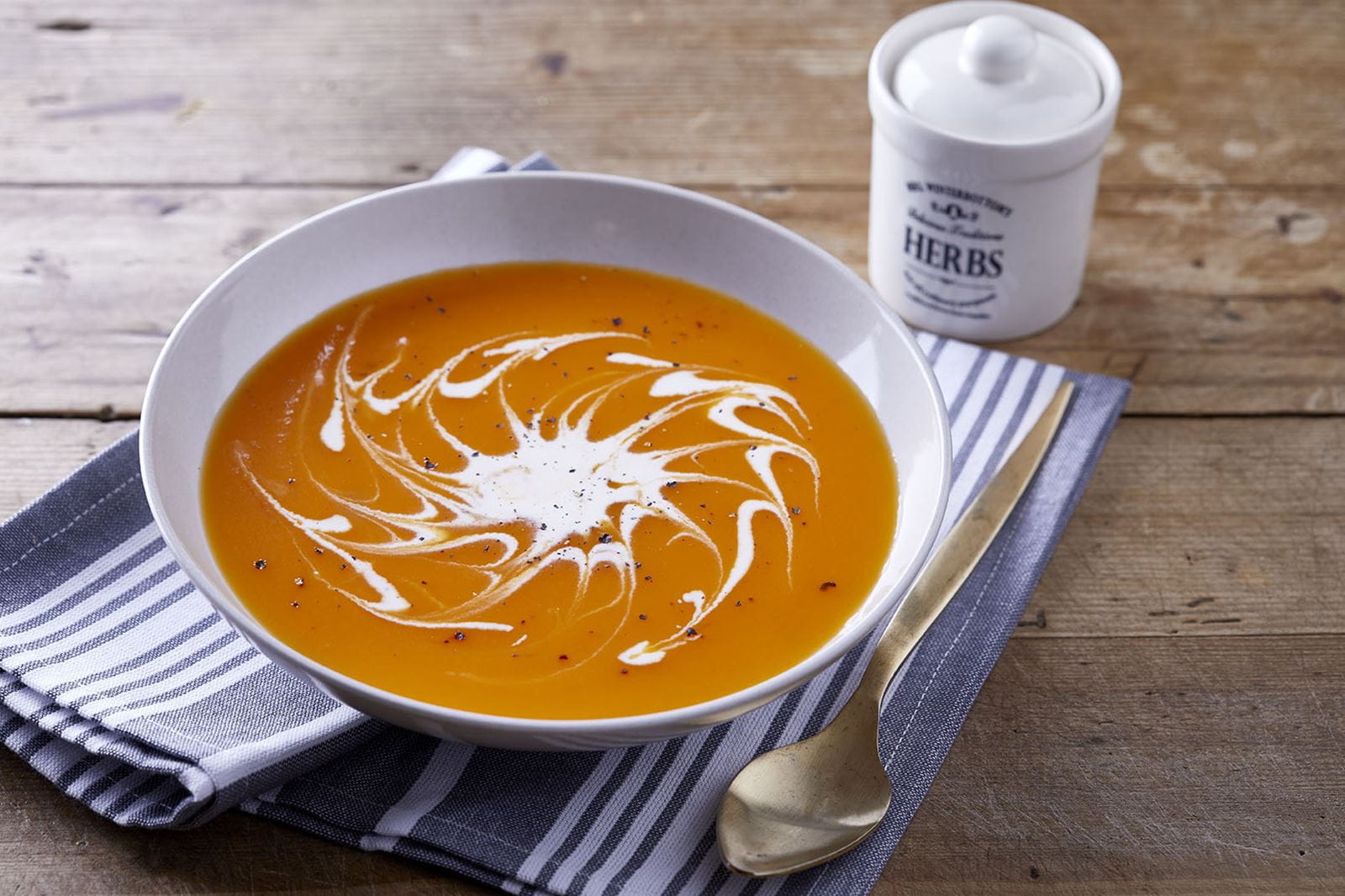 recipe image Βελουτέ σούπα με γλυκιά κολοκύθα