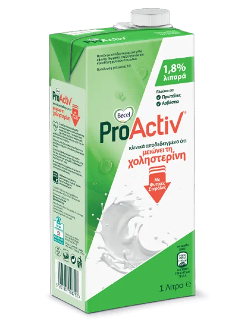 Product Page, Becel ProActiv με ημιαποβουτυρωμένο γάλα (1,8% λιπαρά)