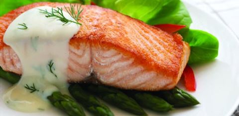 recipe image Salmon with Dill Buttery Sauce