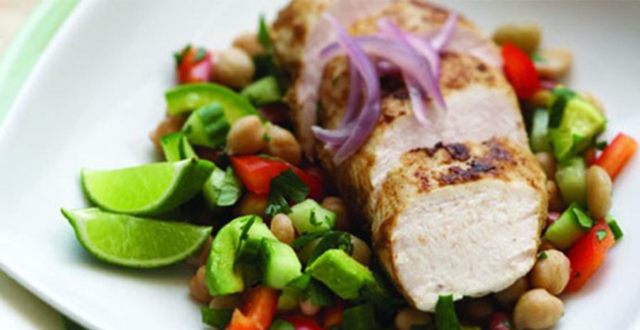 recipe image Chicken, Chickpea and Bean Salad