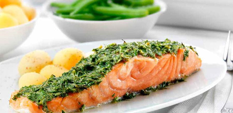 recipe image Oven Baked Salmon With a Dill Glaze Recipe