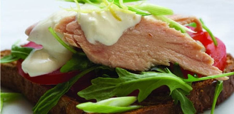 recipe image Tuna and Lemon Mayonnaise Stacks