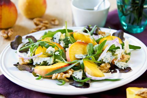 recipe image Nectarine and pear salad with Stilton