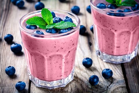 recipe image Iced Blueberry, Banana and Strawberry Smoothie