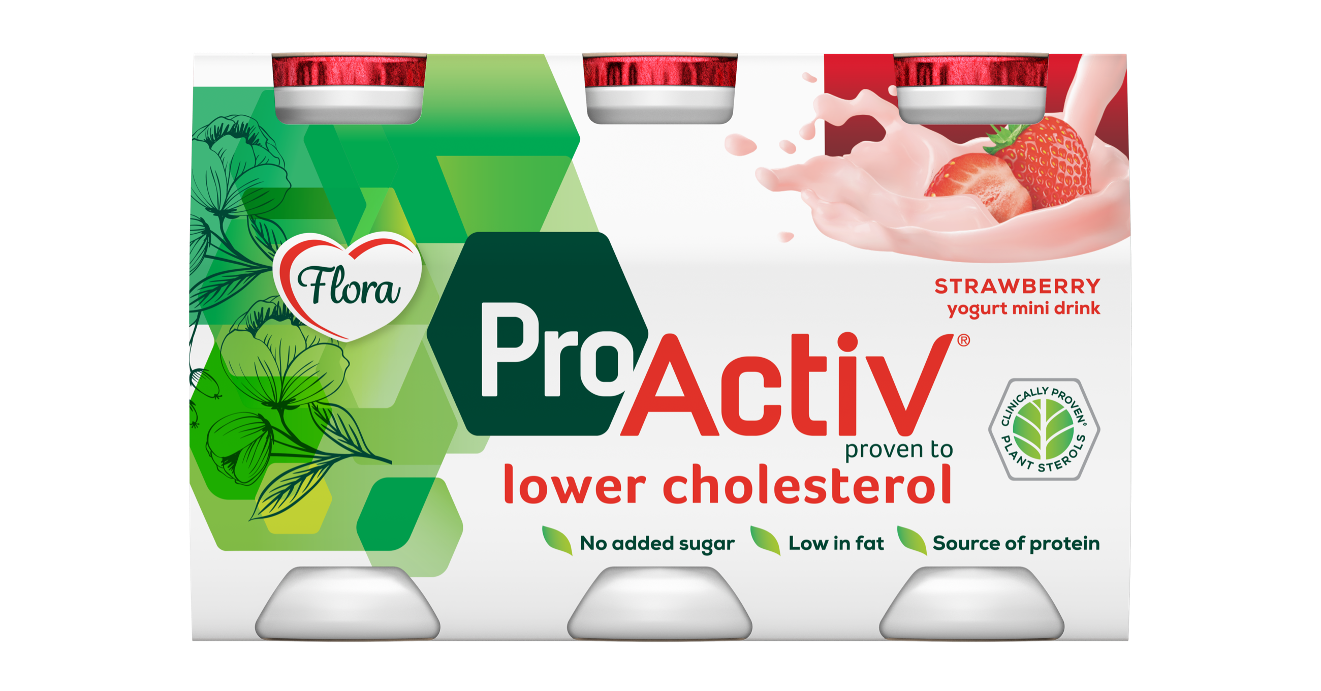 Flora ProActiv Minidrinks Strawberry