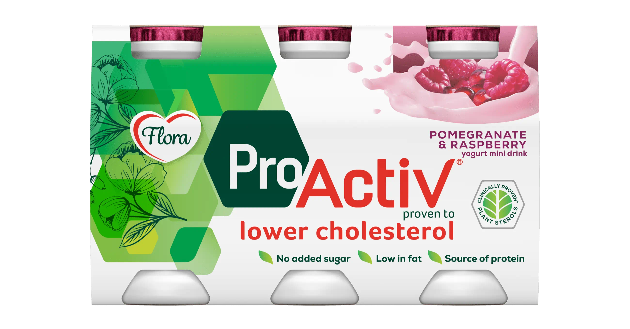 Flora ProActiv Mini Drink Pomegranate-Raspberry