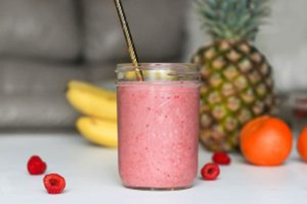 recipe image Iced Blueberry, Banana and Strawberry Smoothie