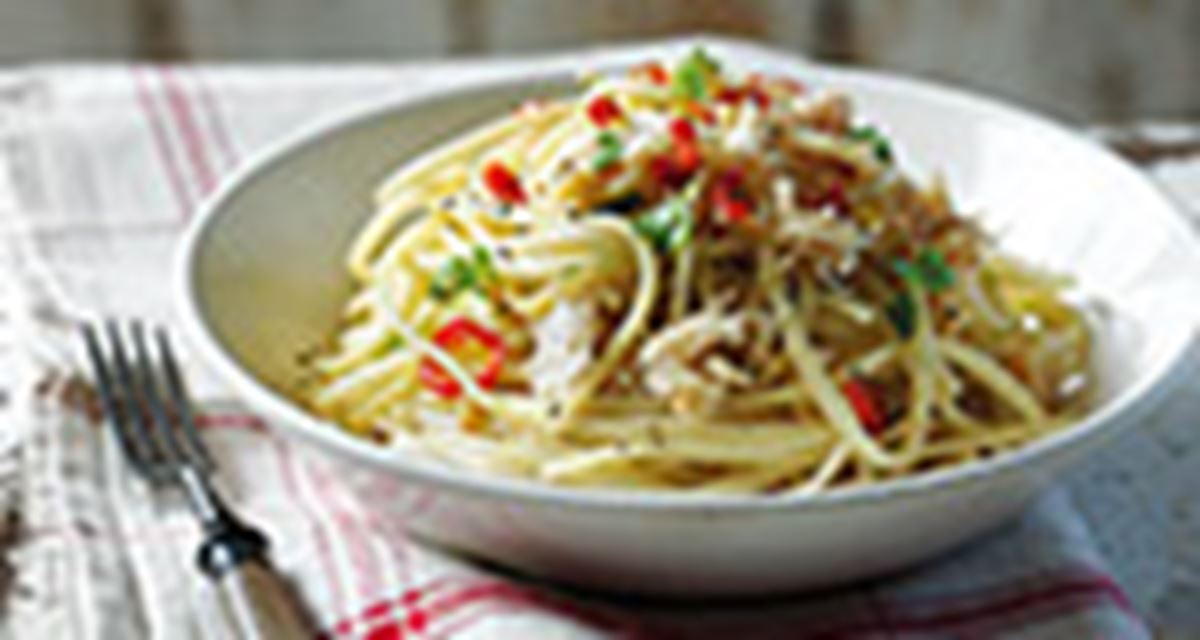 recipe image Crab Linguine