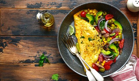 recipe image Savoureuse omelette aux légumes