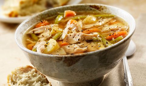 recipe image Soupe de poulet aux 5 légumes
