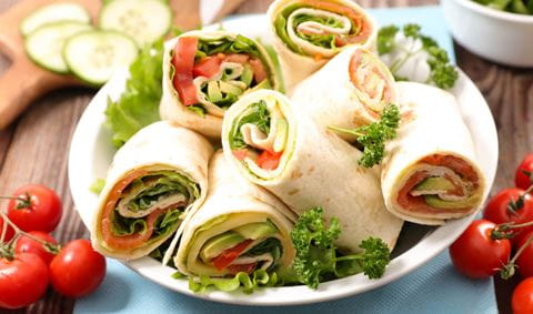 recipe image Wraps au saumon et à l'avocat