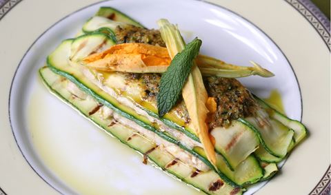 recipe image Lasagnes de légumes avec cabillaud et pesto