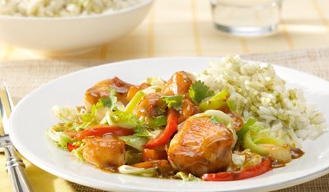 recipe image Wok au poulet et légumes