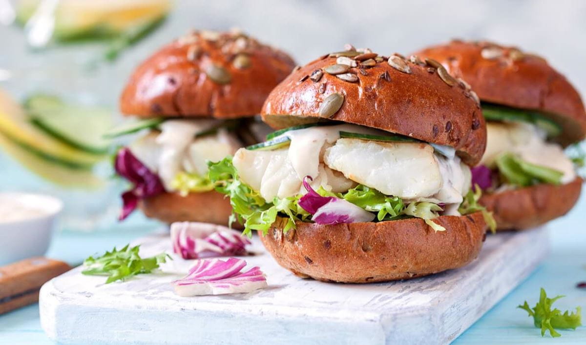 Burger de poisson à la sauce tartare