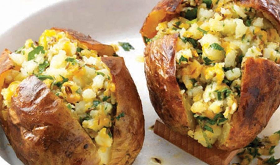 recipe image Gepofte aardappel met kaas