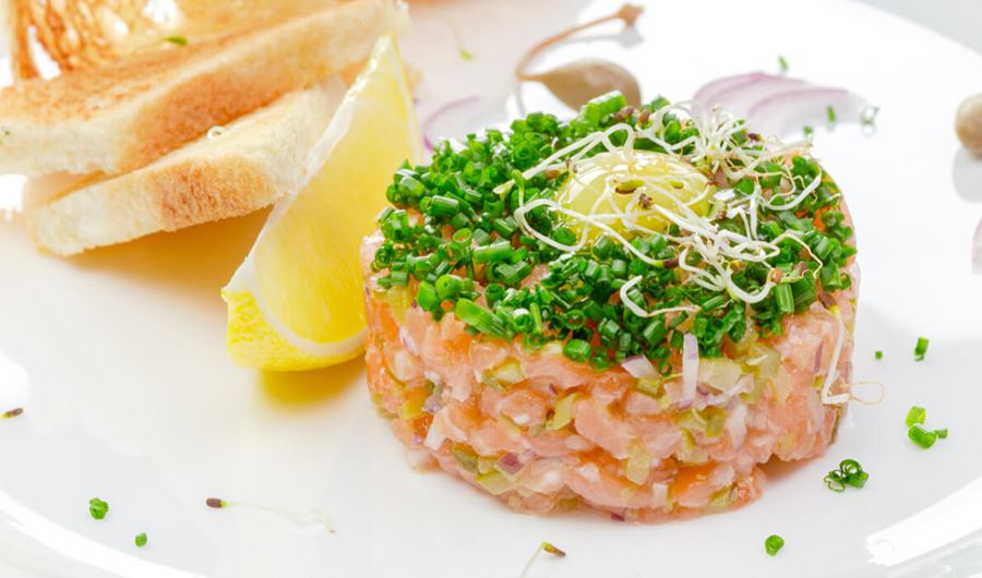 recipe image Lichte zalmtartaar