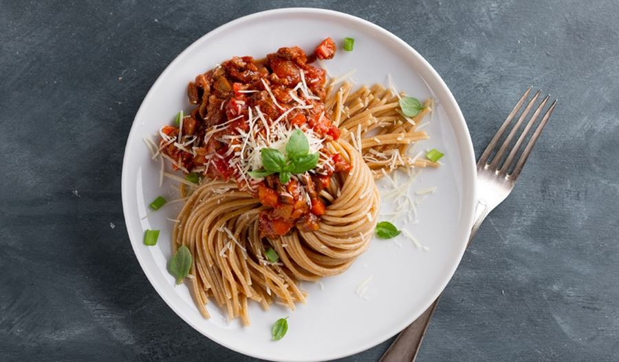recipe image Spaghetti bolognaise met tomaten en Parmezaanse kaas