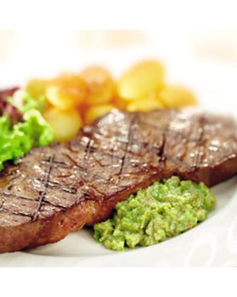 recipe image Entrecote met pittige tapenade van groene olijven