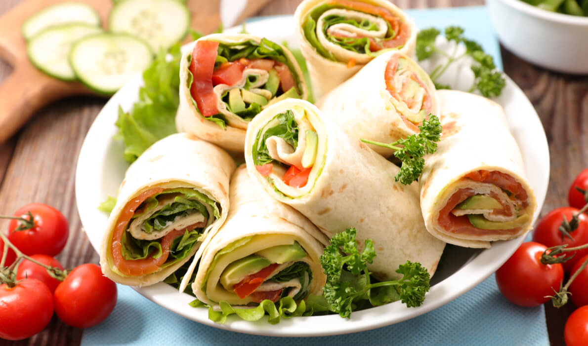 Wraps met zalm en avocado ProActiv