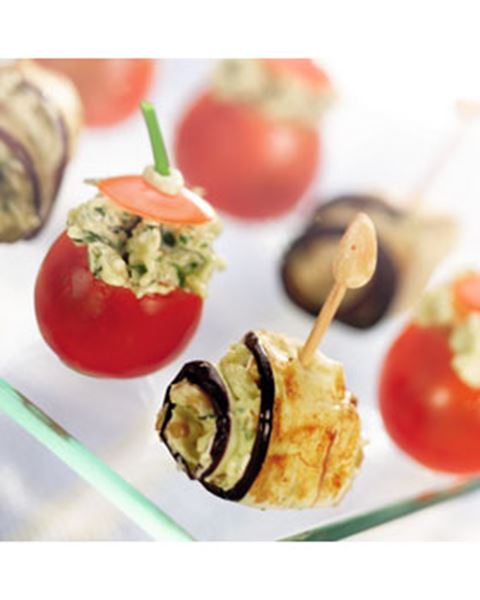recipe image Gevulde kerstomaatjes