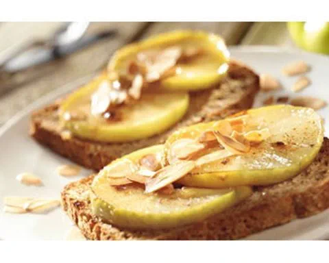 recipe image Toast met gegrilde appel