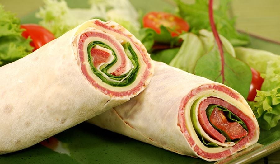 recipe image Rosbief- & mierikswortelwrap