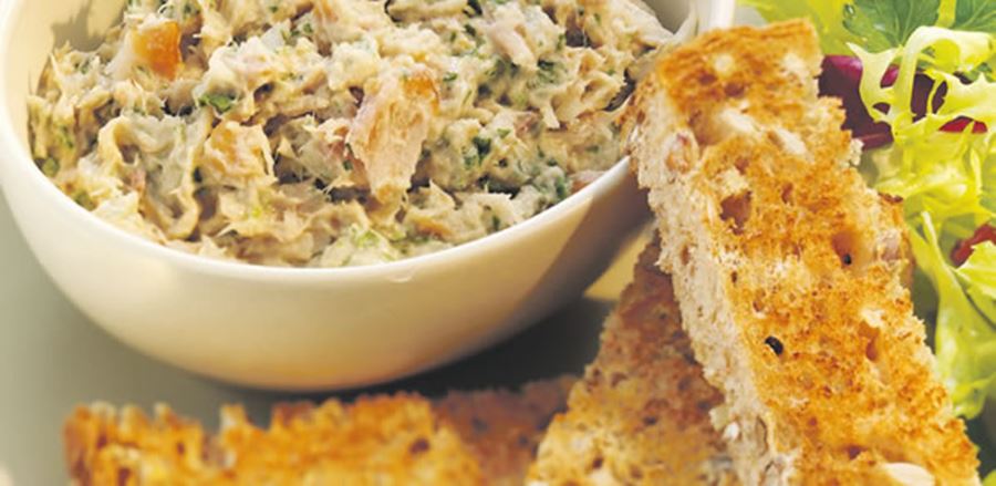 recipe image Salade van gerookte vis