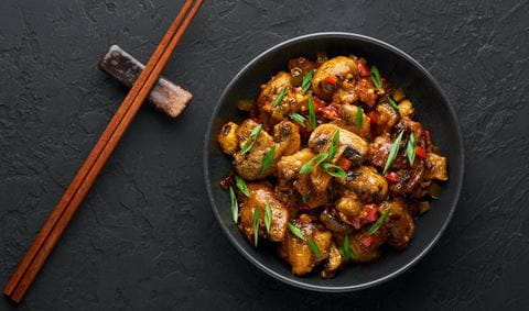 recipe image Indische curry met champignons