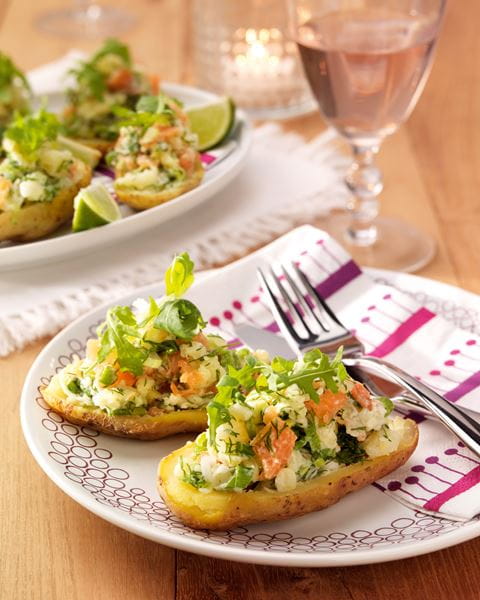 recipe image Gevulde aardappel met zalmsalade