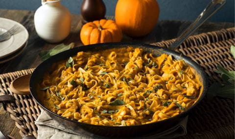 recipe image Tagliatelle met pompoensaus