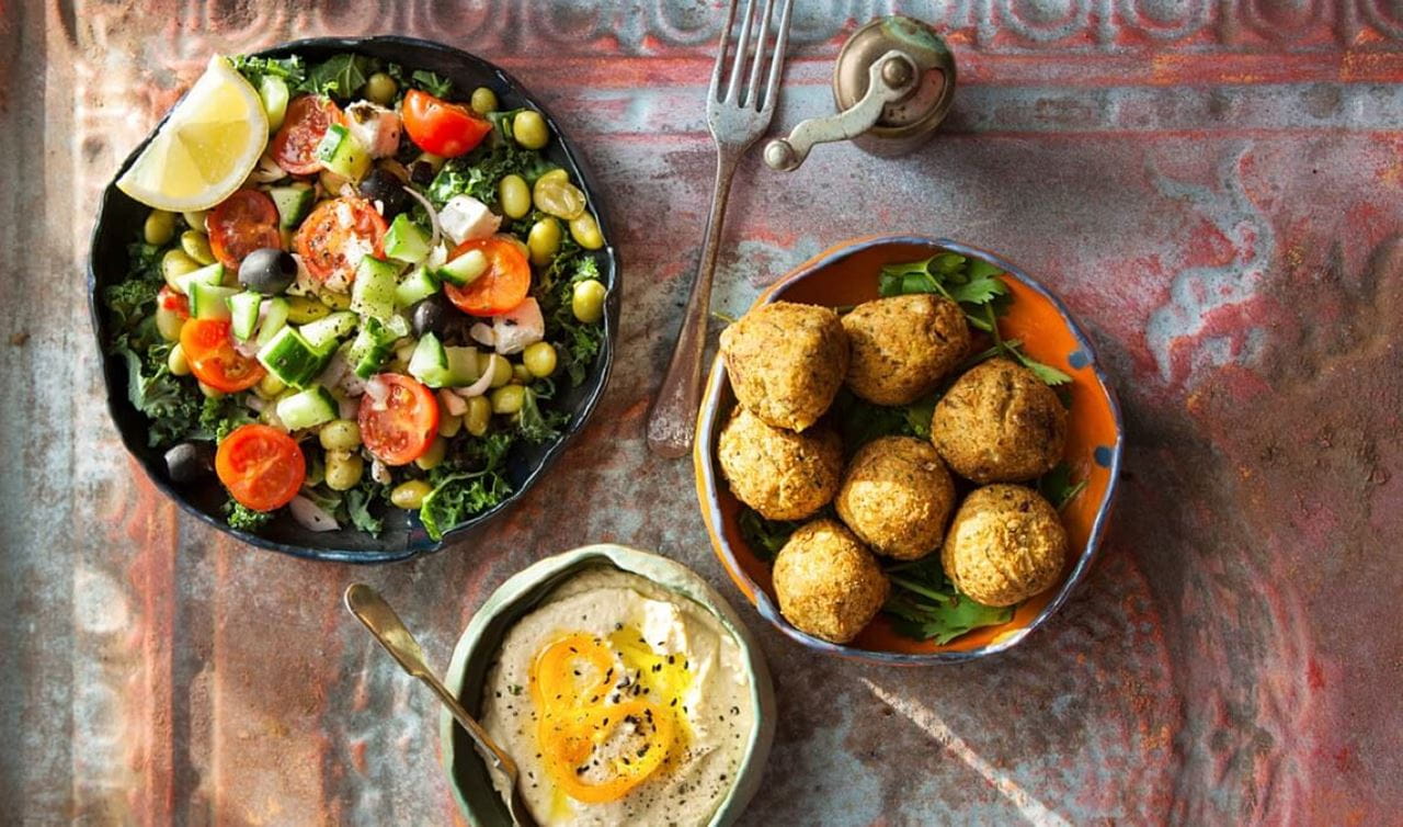 recipe image Salade met falafel