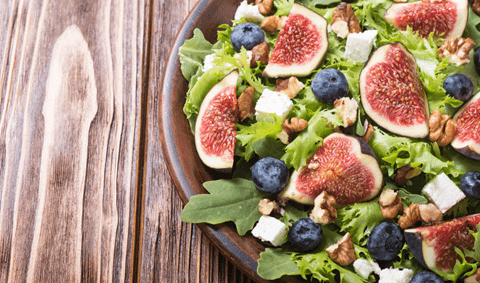 recipe image Salade met verse vijgen en geitenkaas