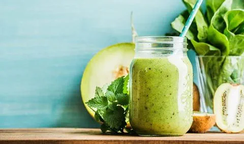 recipe image Smoothie met kiwi, spinazie en meloen