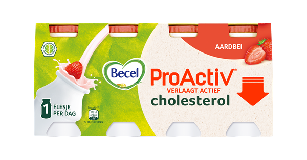 Becel ProActiv mini yoghurtdrink aardbei